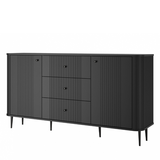 Kumode Vespa 160/85/38 cm melns/melns - N1 Home