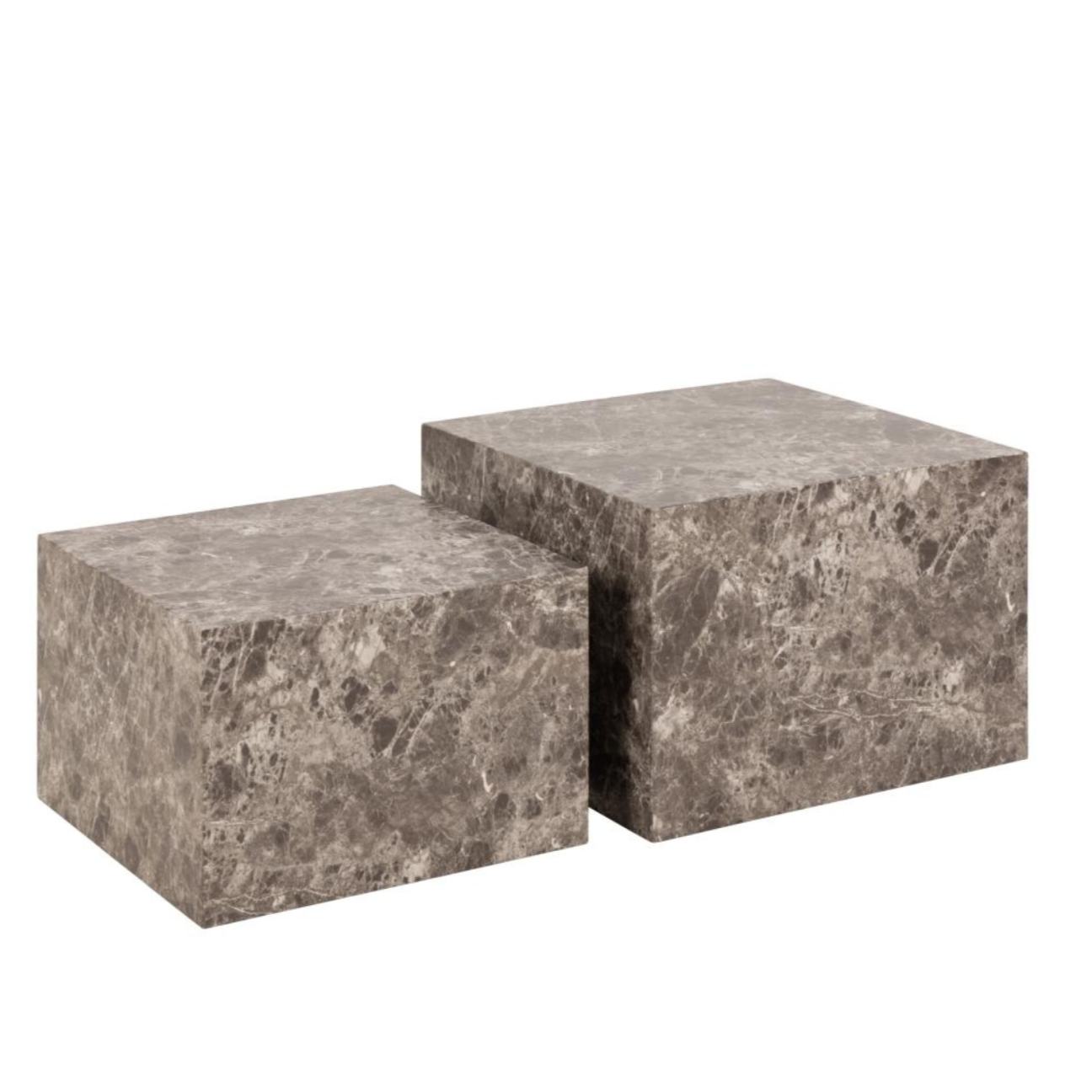 Kafijas galds Dia 58x58x40 cm; 50x50x33 cm gaiši brūns Emperador - N1 Home