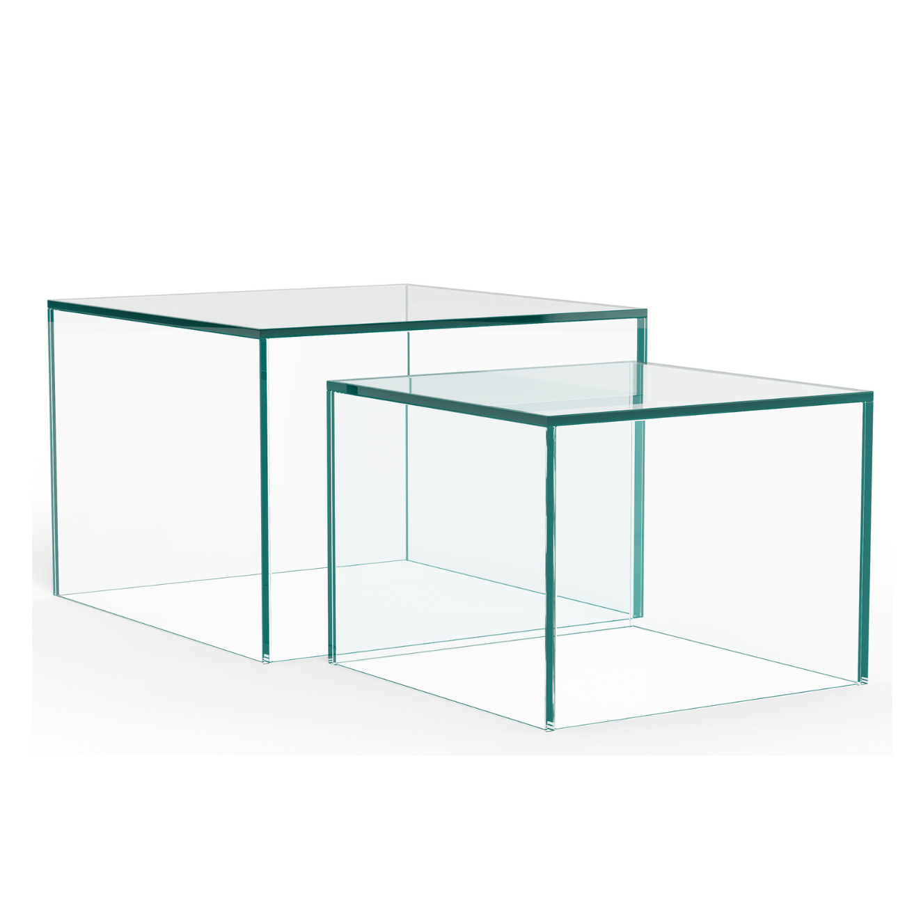 Kafijas galds Glopi 50/50/35 cm Caurspīdīgs - N1 Home