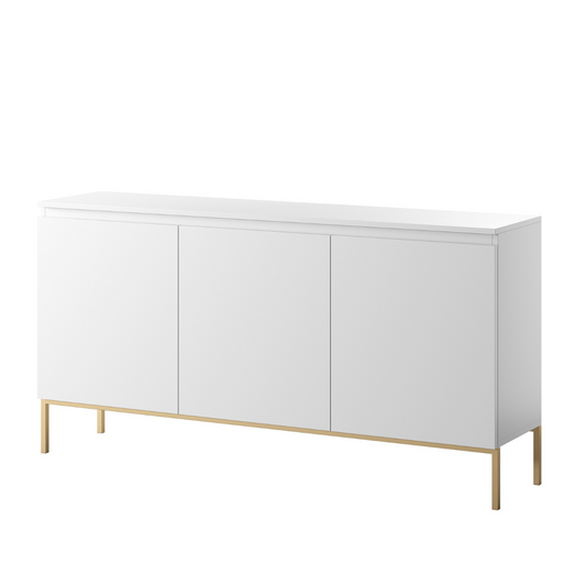 Kumode Bommo 150/77/35 cm balts/zelts