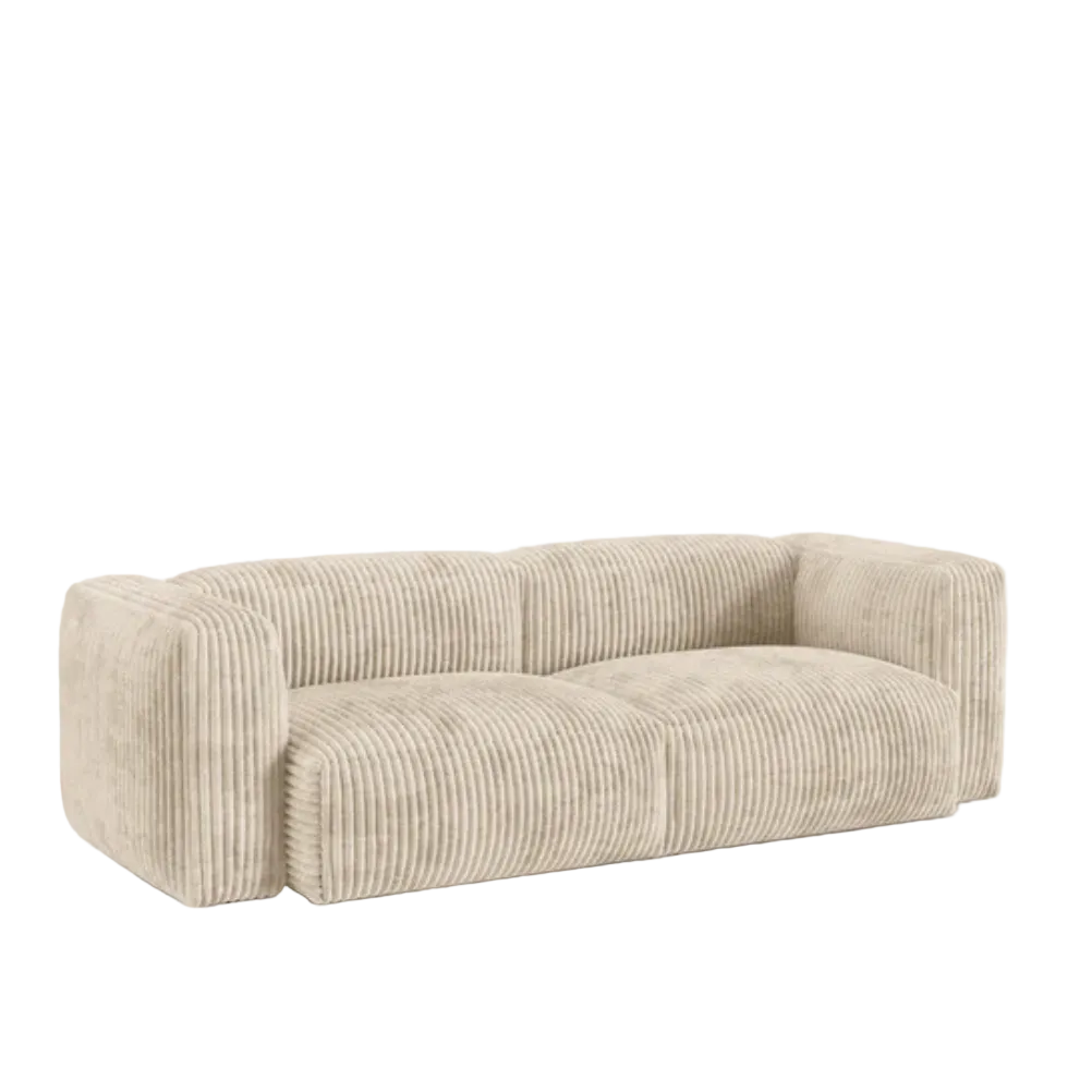 Dīvāns Martina Micadoni 106/90/240 cm Corduroy (Til03) Light beige