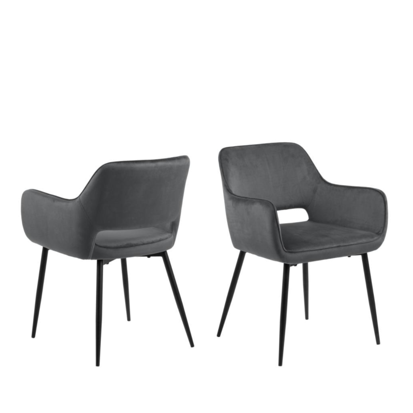 Krēsls Rans 56/58/79 cm tumši pelēks - N1 Home