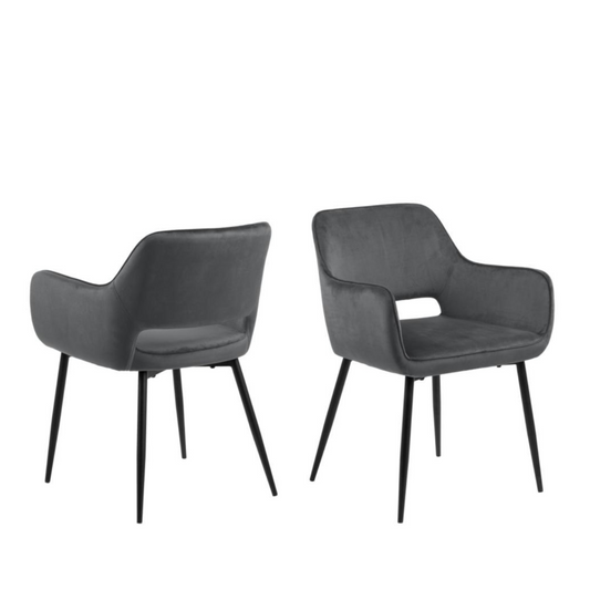 Krēsls Rans 56/58/79 cm tumši pelēks - N1 Home