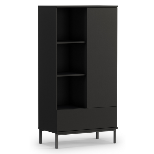 Skapis Polka 140/70/41 cm melns - N1 Home