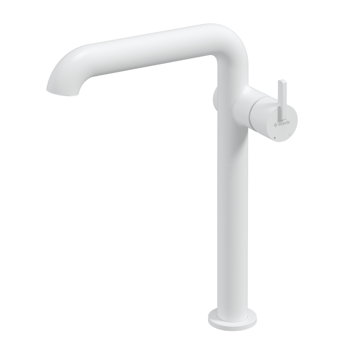 Izlietnes maisītājs, augsts, ar taisnstūra snīpi Silia 305 mm bianko - N1 Home