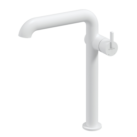 Izlietnes maisītājs, augsts, ar taisnstūra snīpi Silia 305 mm bianko - N1 Home