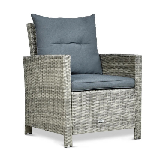 Dārza krēsls Ibi 65/71/86 cm pelēks - N1 Home