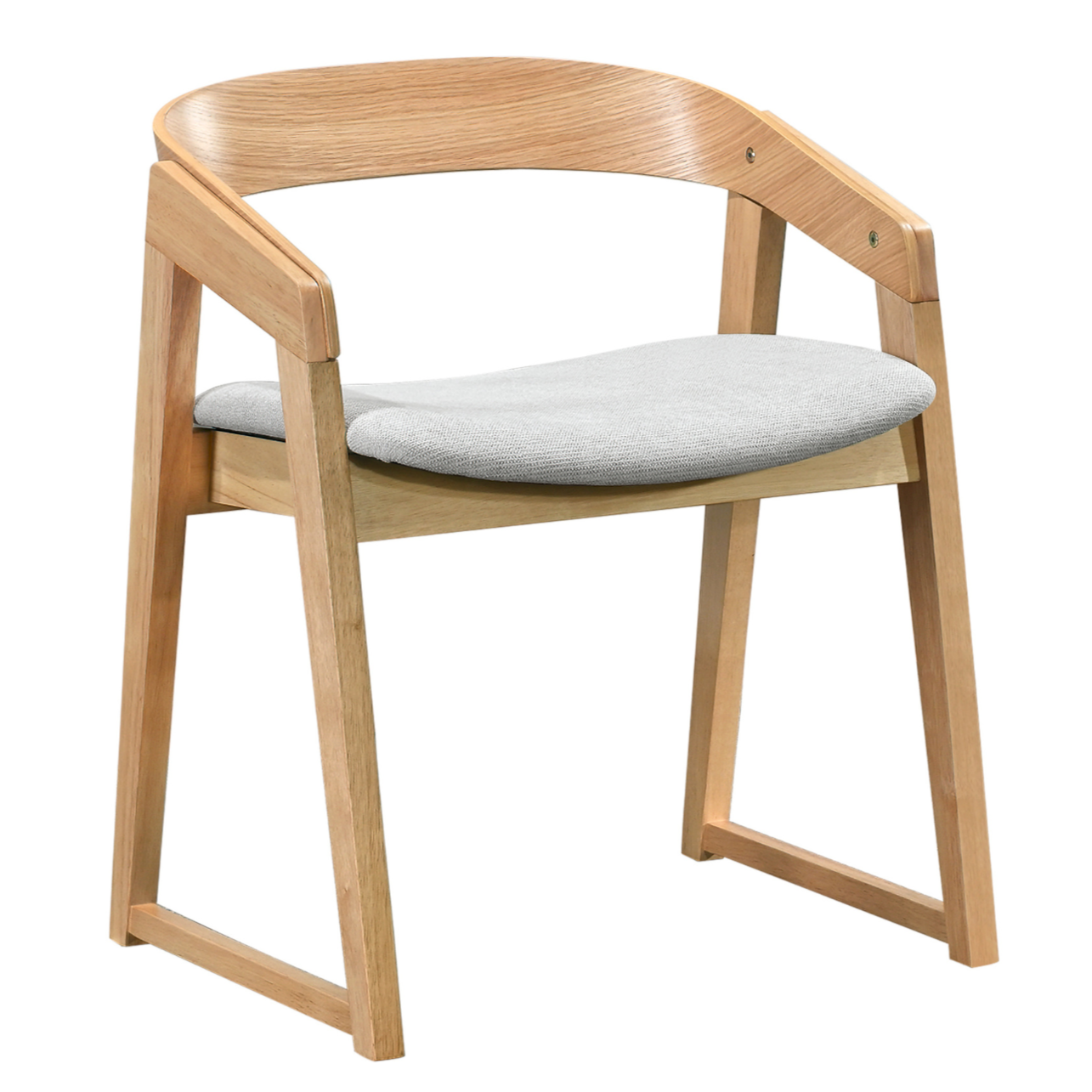 Krēsls Salor 67/55/54 cm gaiši pelēks/ozols - N1 Home