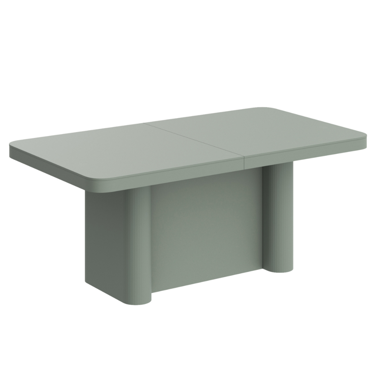 Galds Porto 160-412/100/75 cm zaļs - N1 Home