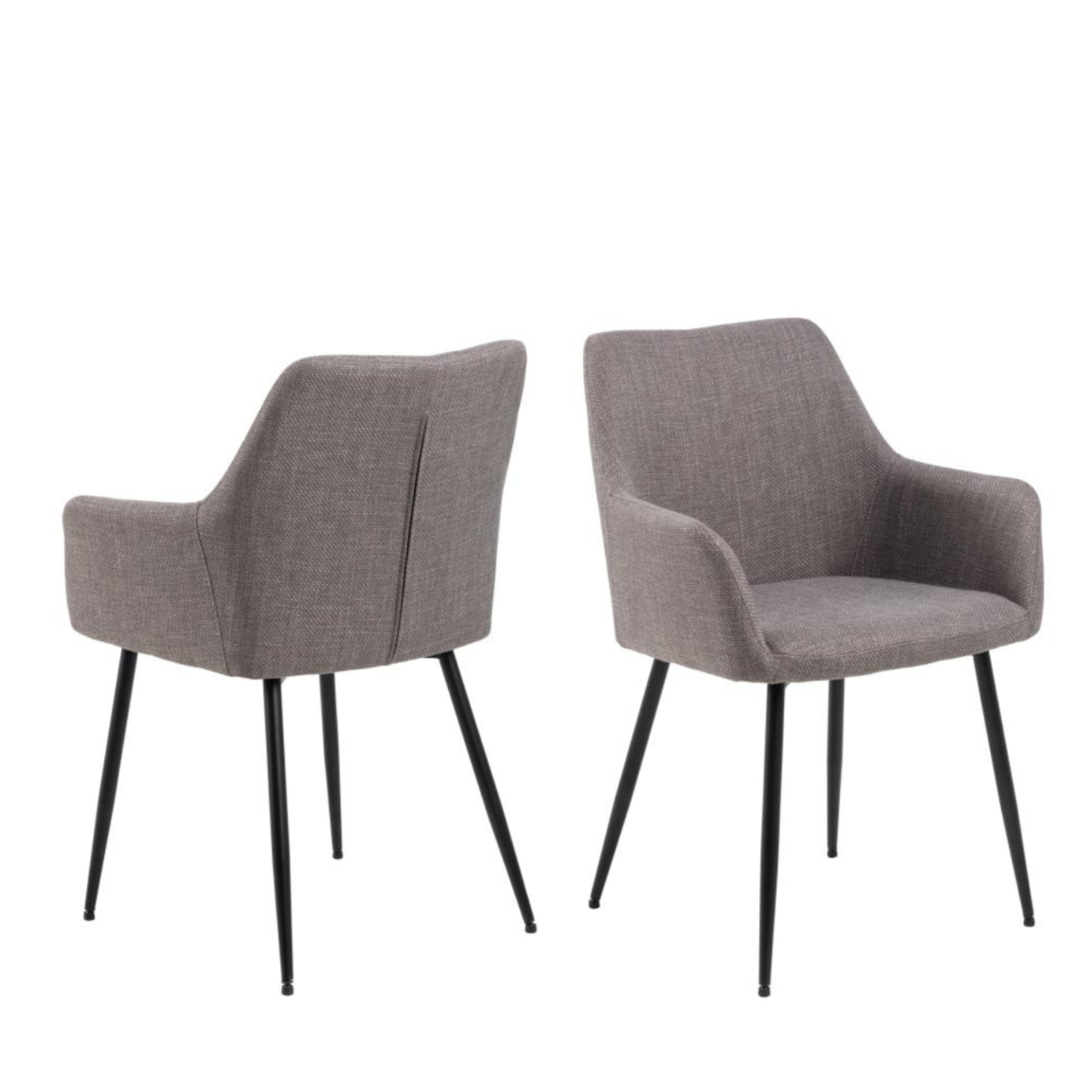 Krēsls Liz 59/59/85  cm gaiši pelēkbrūns - N1 Home