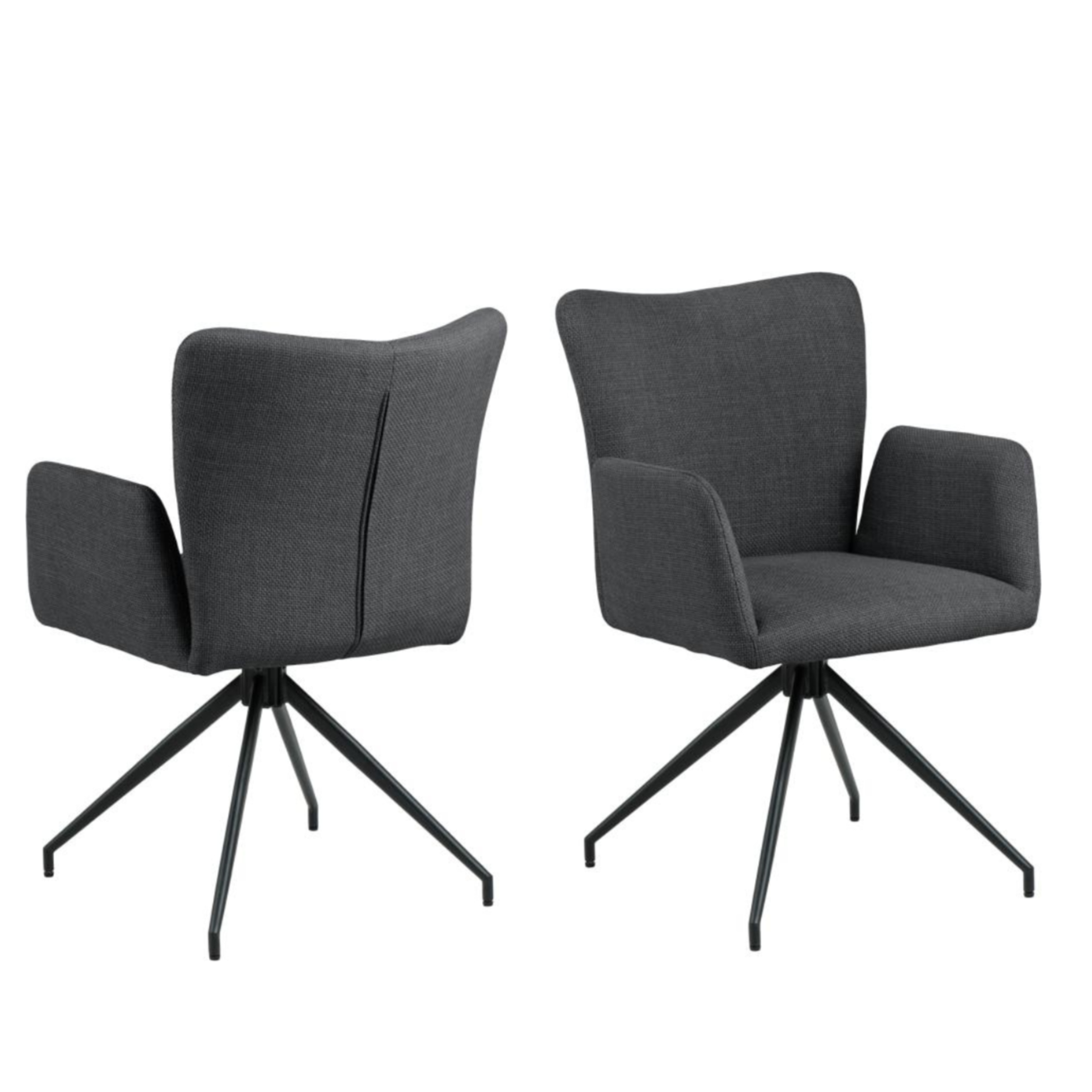 Krēsls Laus 57/61/86 cm tumši pelēks - N1 Home