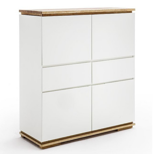 Kumode Brido 102/115/40 cm balts