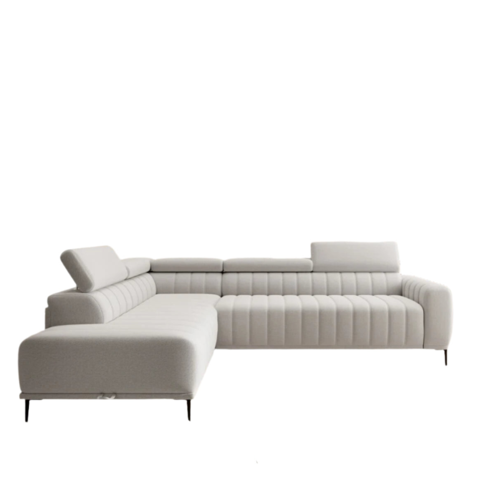 Dīvāns Gans 261/204/99 cm bēšs, florence 4 - N1 Home