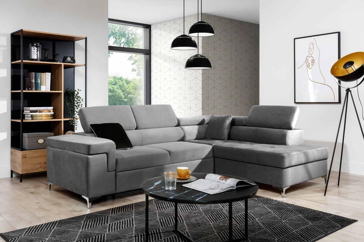 Dīvāns EGO L  labais stūris 274/76-98/202 cm - N1 Home