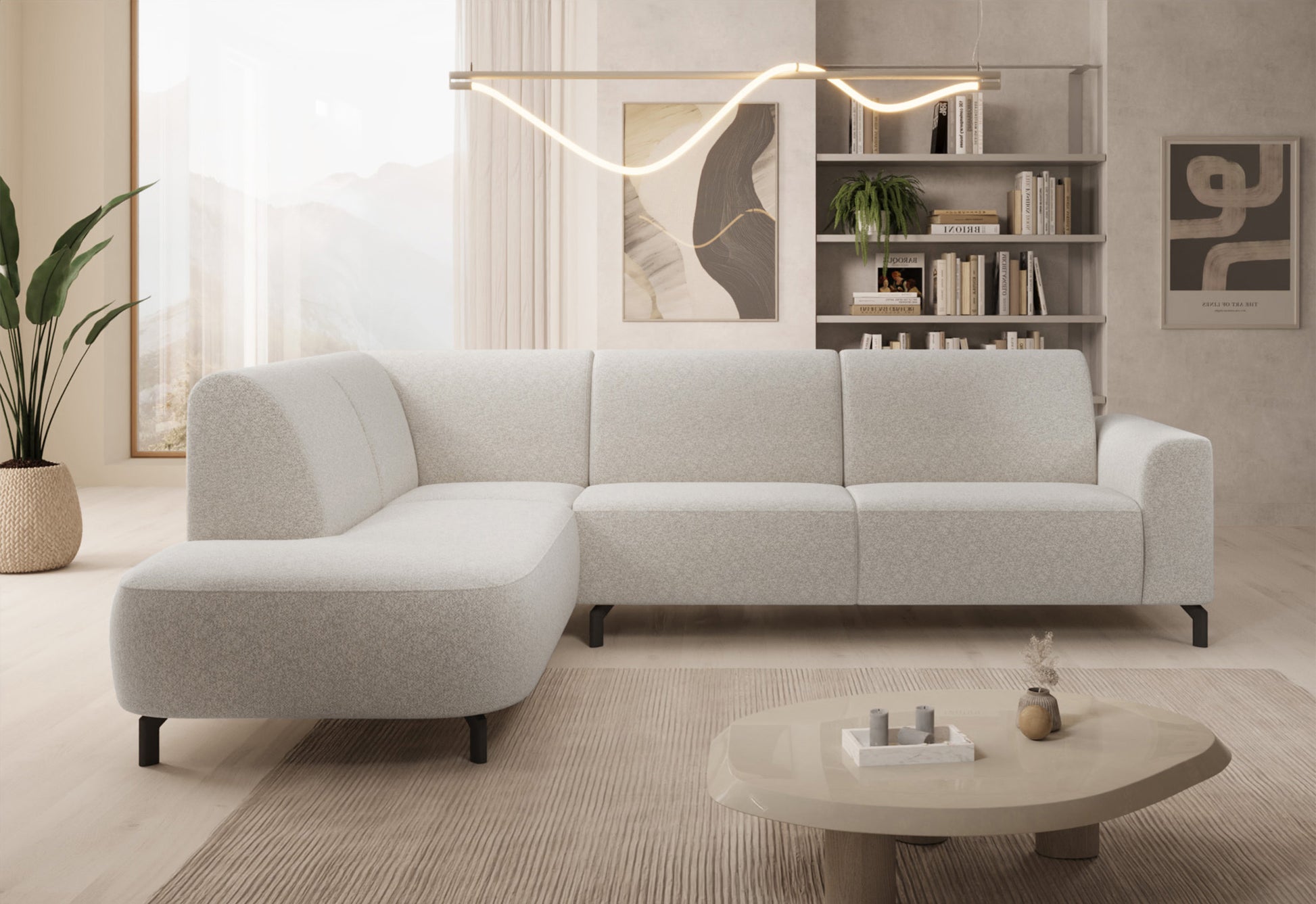 Dīvāns Luna 277/88/218 cm Raven 22 - N1 Home