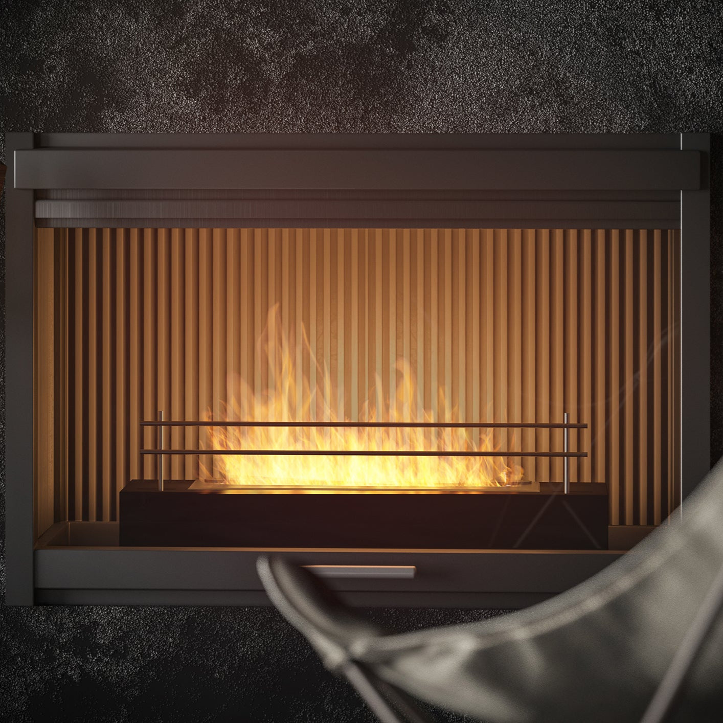 Biokamīns Firobox 600 60/19/8 cm melns - N1 Home