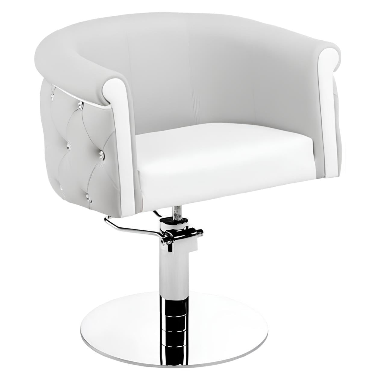 Frizētavas krēsls ObsDeLux 70/42/62 cm pelēks - N1 Home