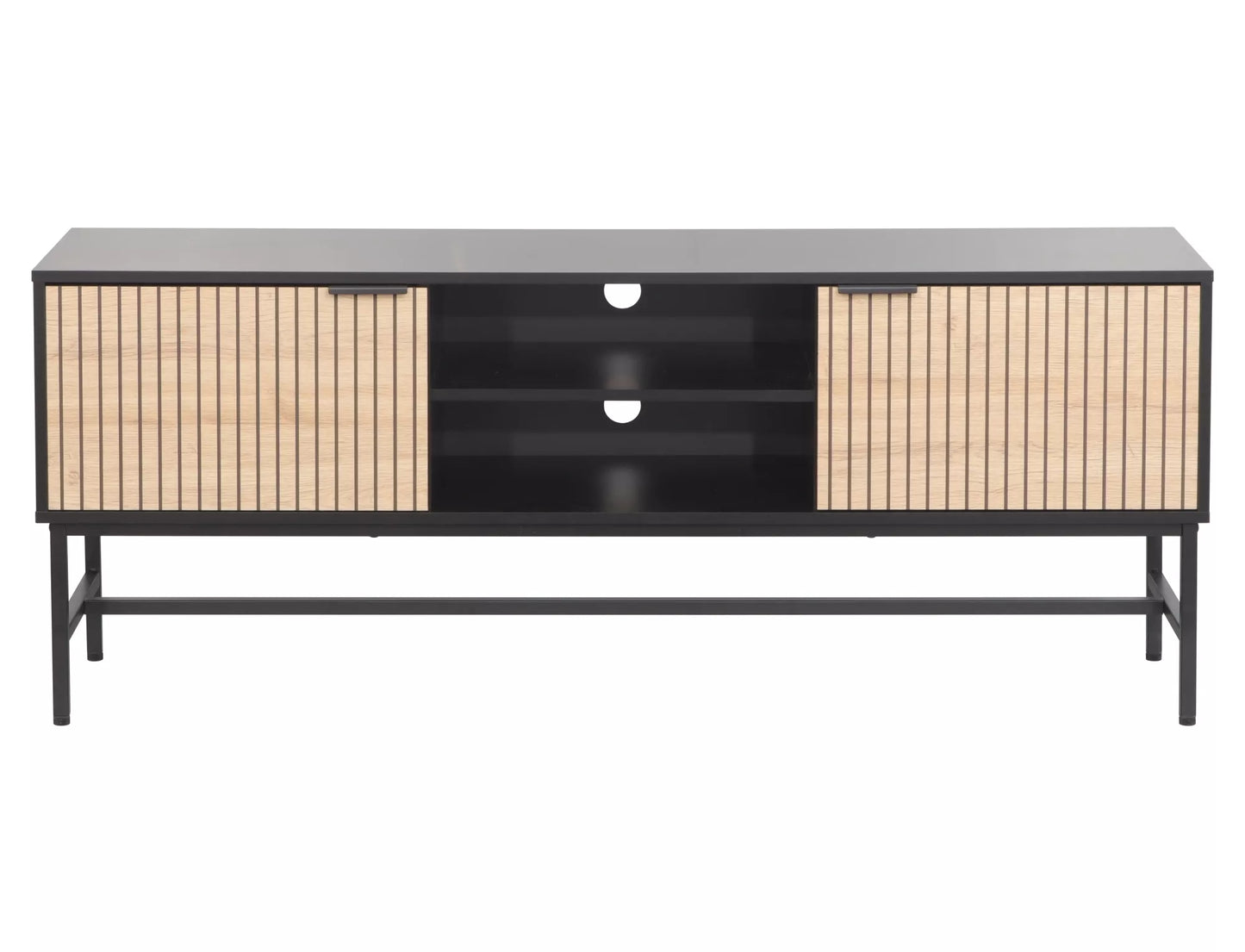 TV skapis Maros 60/40/150 cm ozols/melns - N1 Home