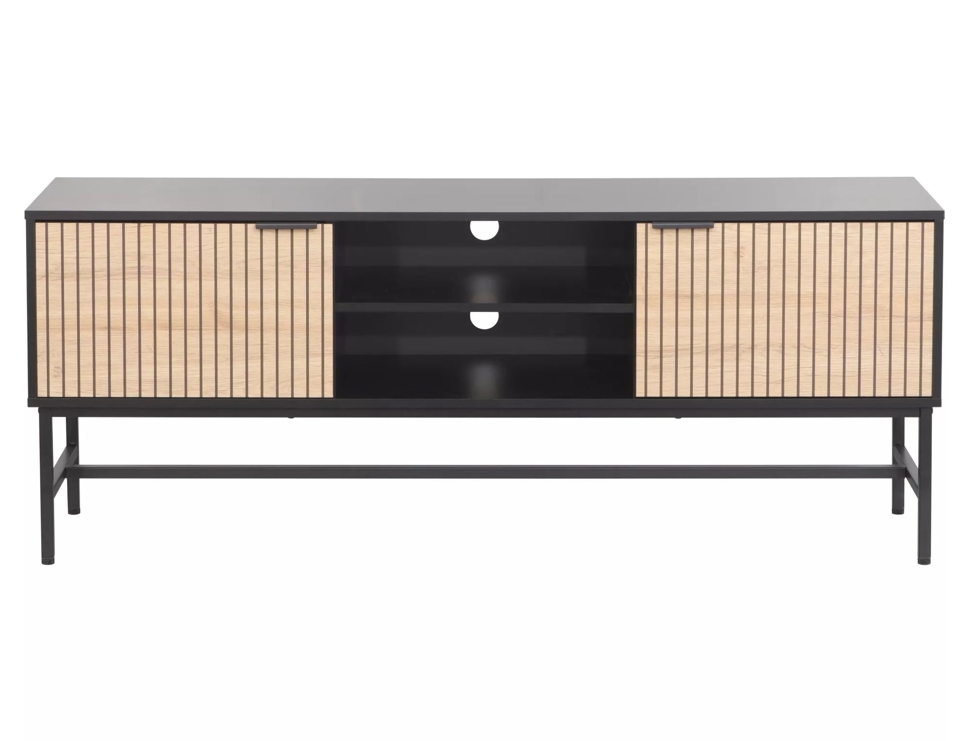 TV skapis Maros 60/40/150 cm ozols/melns - N1 Home