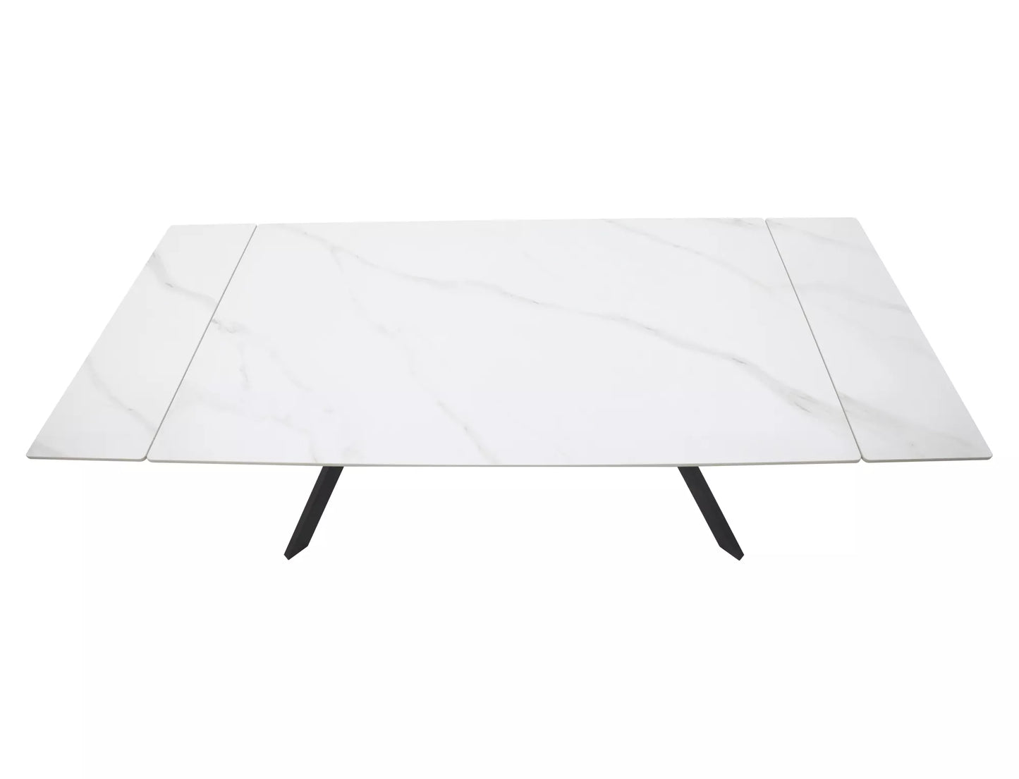 Galds Imperi 160; 180/74/90 cm balts/melns - N1 Home