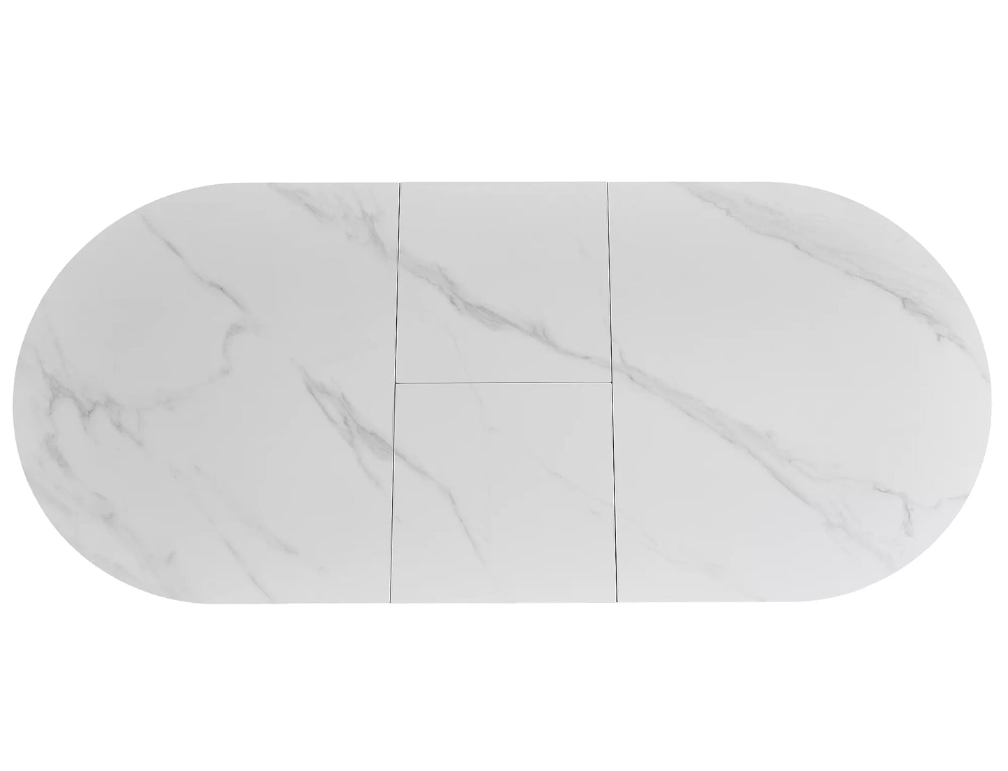 Galds Gastoli 80/140/75 cm balts - N1 Home