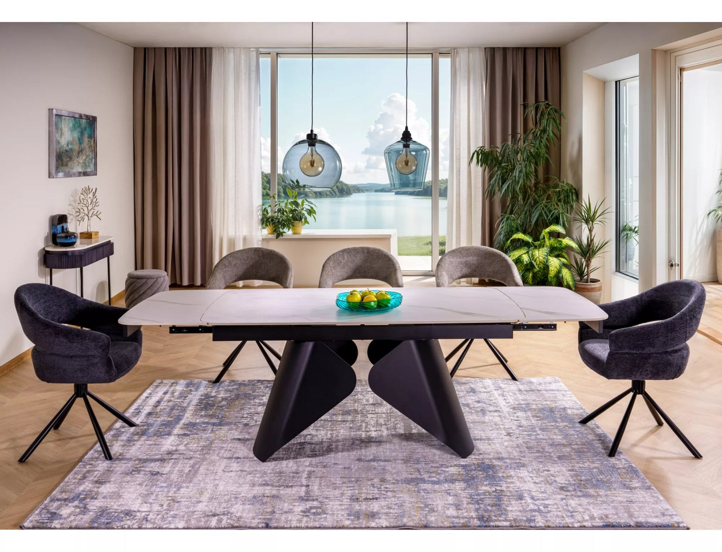 Krēsls Borga 87/50/58 cm pelēks - N1 Home