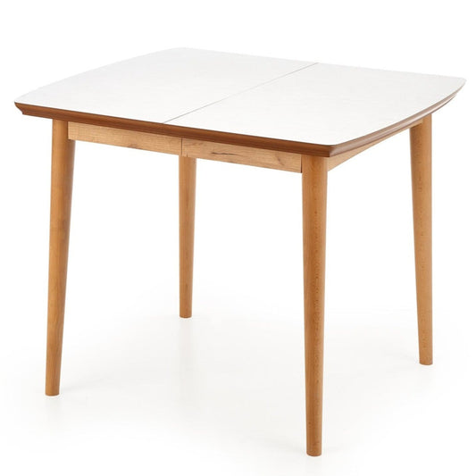 Galds Bares 90/80/75 cm balts/lefkas ozols - N1 Home