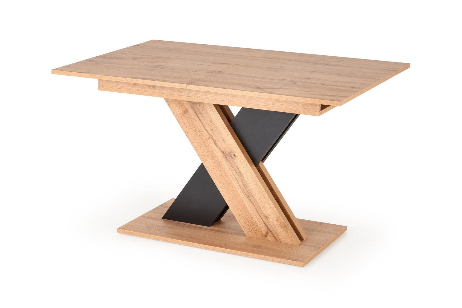 Galds Xareo 130/85/76 cm wotan ozols/melns - N1 Home
