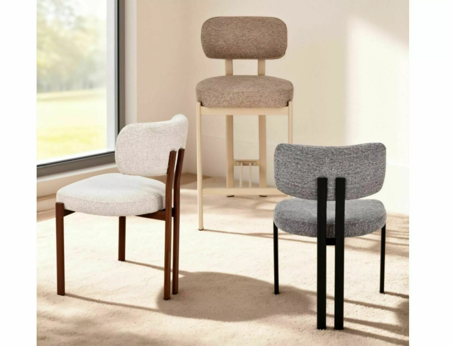 Krēsls Misori 81/57/49 cm pelēks/kašmirs