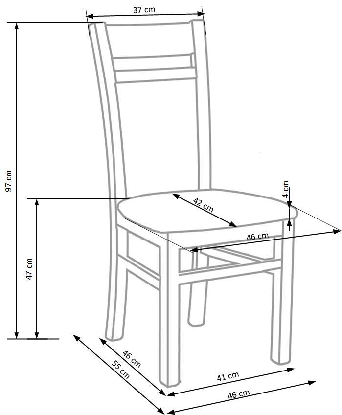 Krēsls Gera 44/41/97 cm sonoma ozols/pelēks - N1 Home