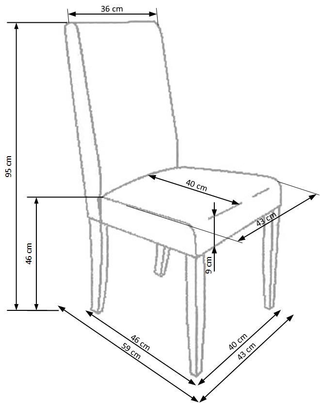 Krēsls Burs 5/46/95 cm brūns - N1 Home