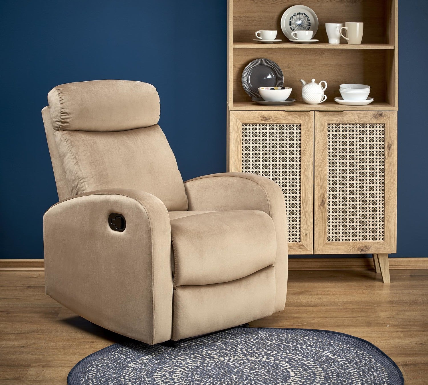 Krēsls Voner 75/95-140/90-98/50 cm Bluvel 28 - N1 Home