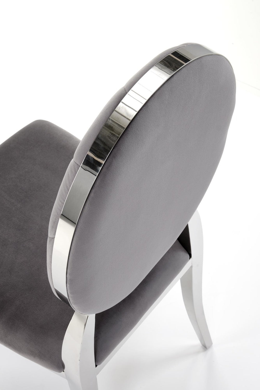 Krēsls Roy 48/52/96/46 cm pelēks/sudraba - N1 Home