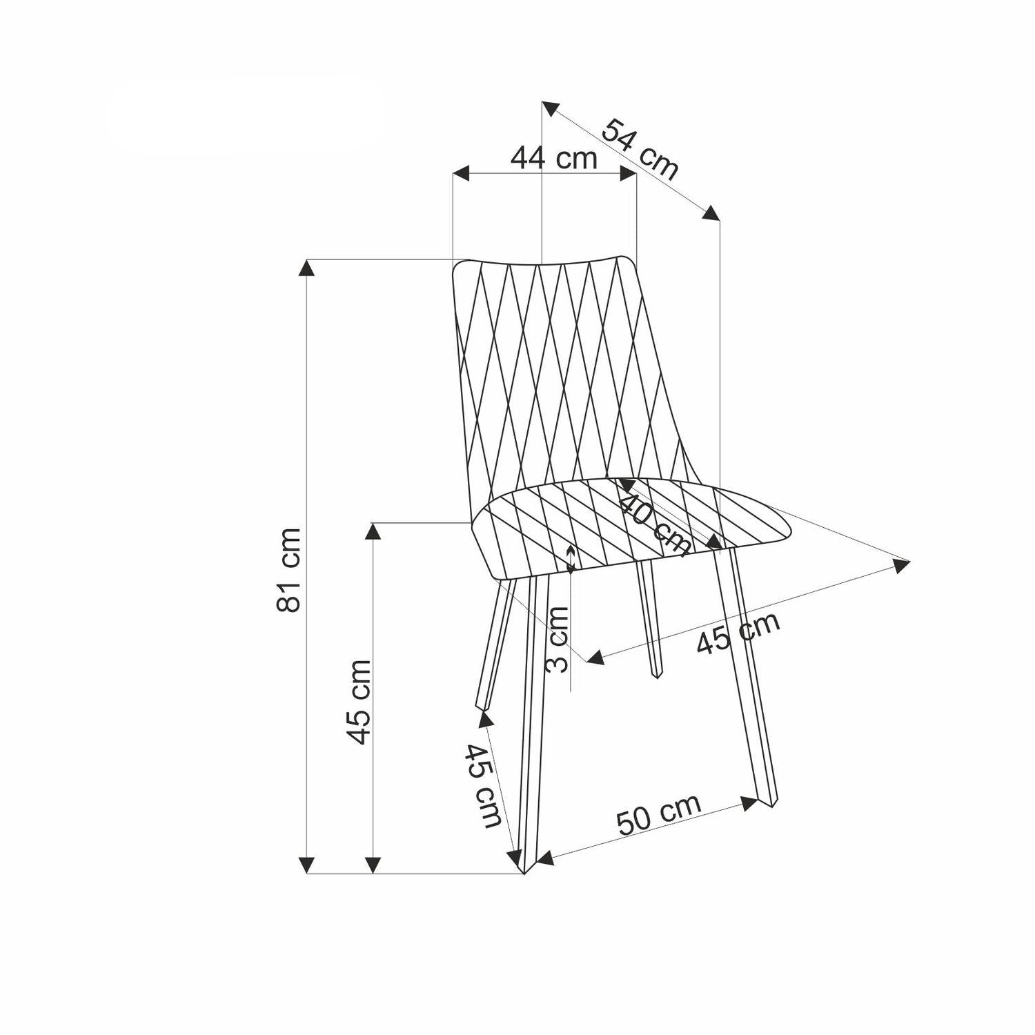 Krēsls Vars 44/58/85/47 cm olīves - N1 Home