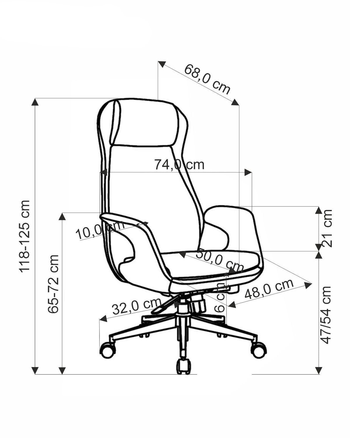 Krēsls Kev  74/68/118-125/47-54 cm gaiši pelēks - N1 Home