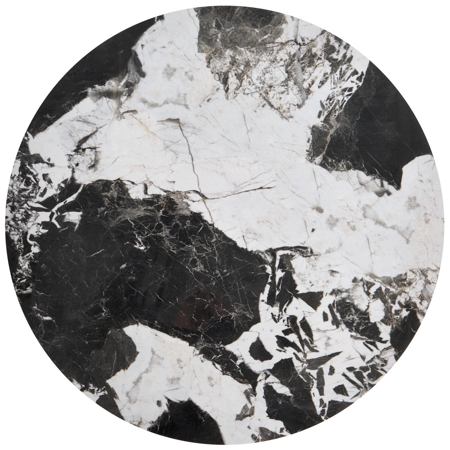 Kafijas galds (2) 70/46 un 50/41 cm melns marmors/melns - N1 Home