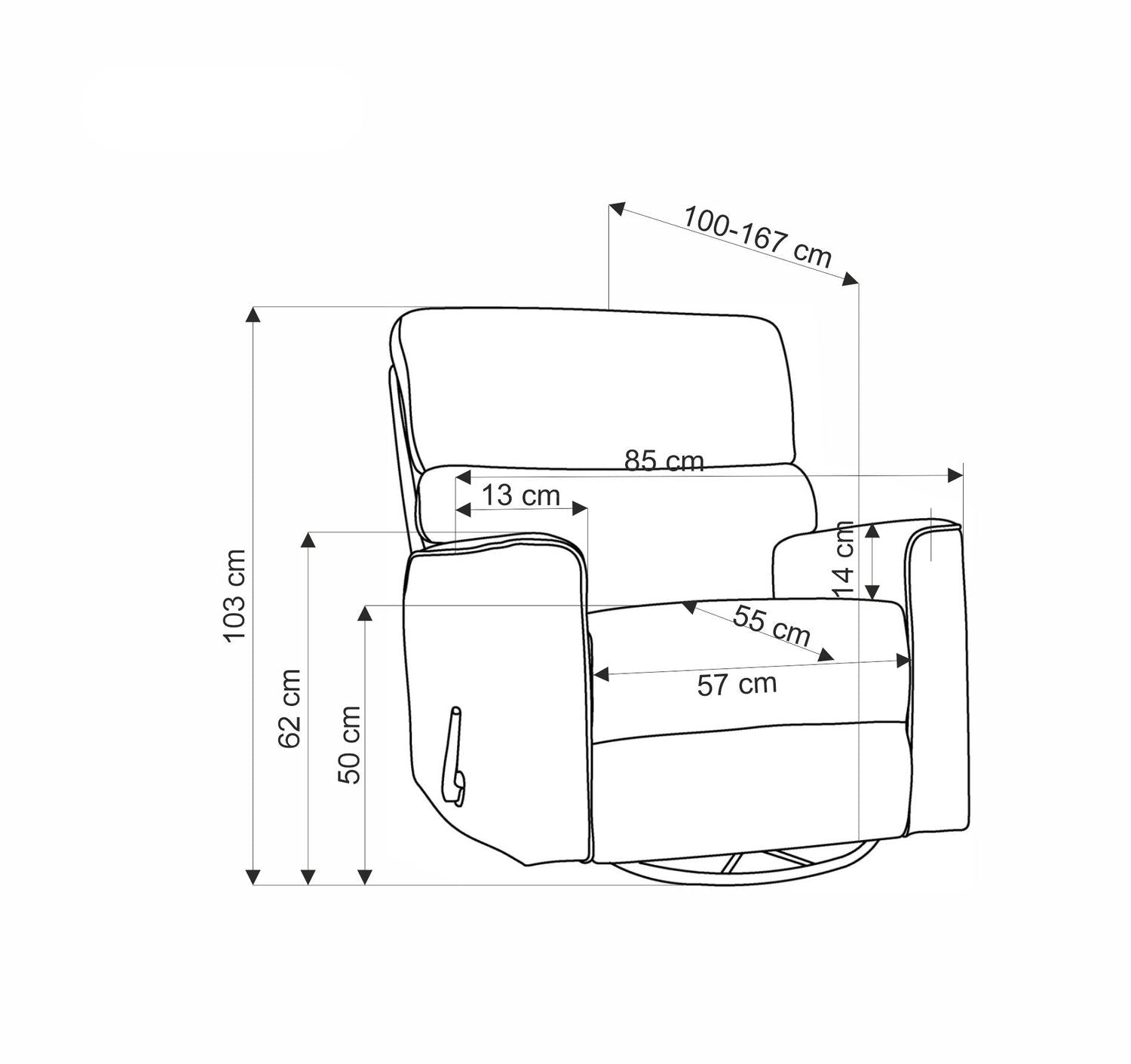 Krēsls Karita 85/100–167/103/50 cm bēšs - N1 Home