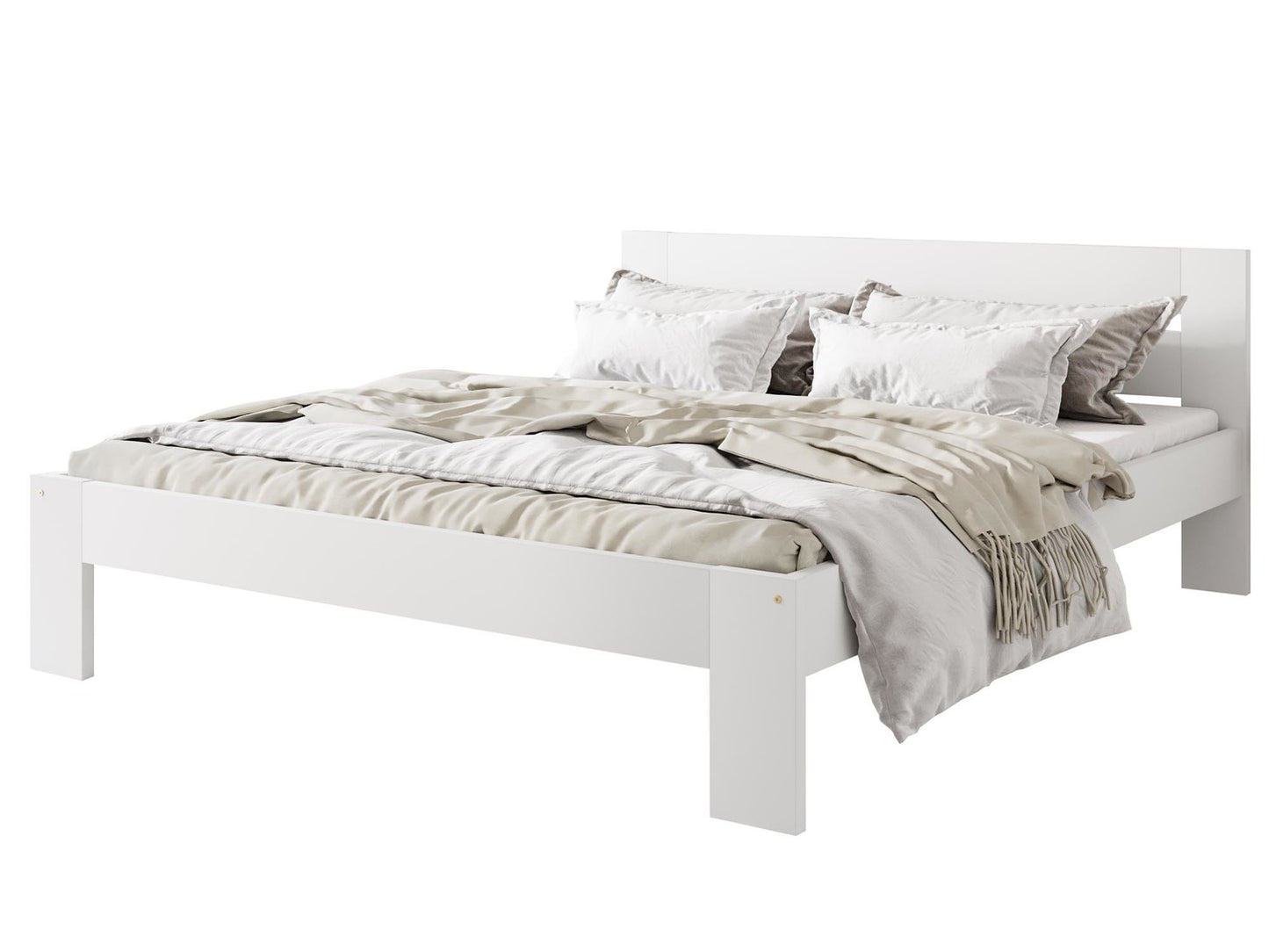 Gulta Mati 98/205/87 cm; 168/205/87 cm balts - N1 Home