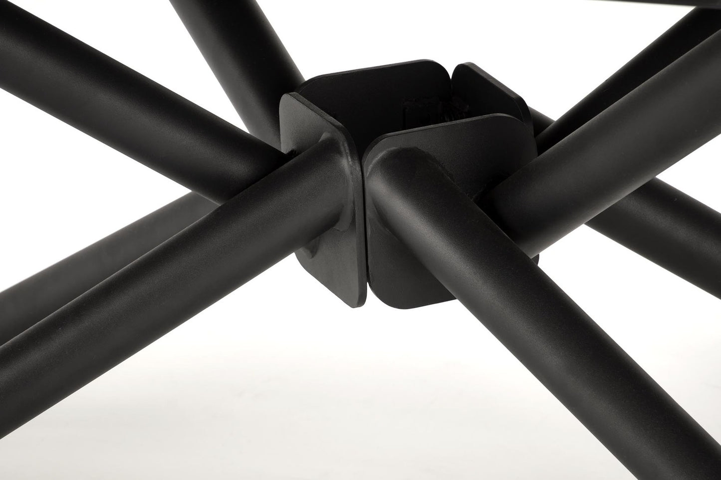 Galds Vitora 160/90/75 cm melns marmors/melns - N1 Home