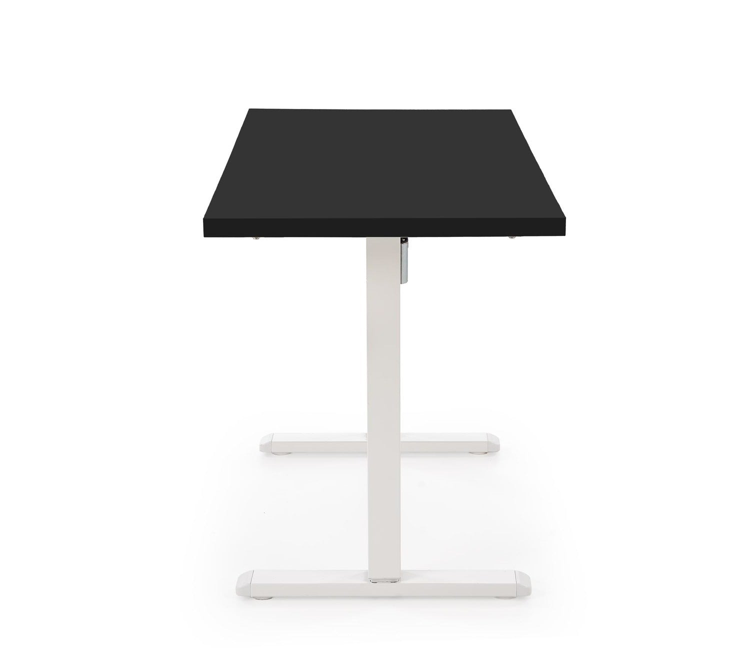 Biroja galds Juras 120/60/75-120 cm melns/balts - N1 Home