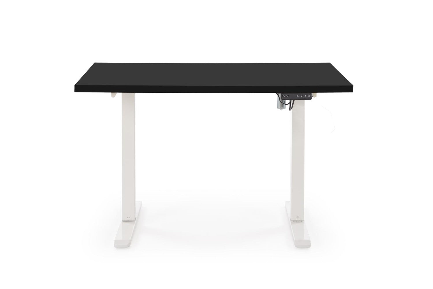 Biroja galds Juras 120/60/75-120 cm melns/balts - N1 Home