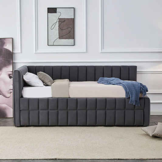 Gulta Deryt 229/105/50 cm pelēks - N1 Home