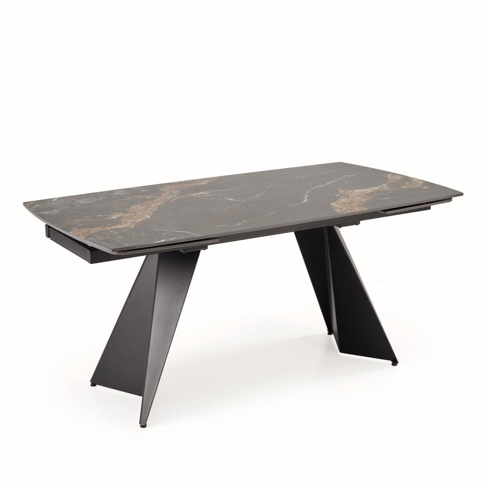 Galds Armini 165/90/77 cm marmors/melns - N1 Home