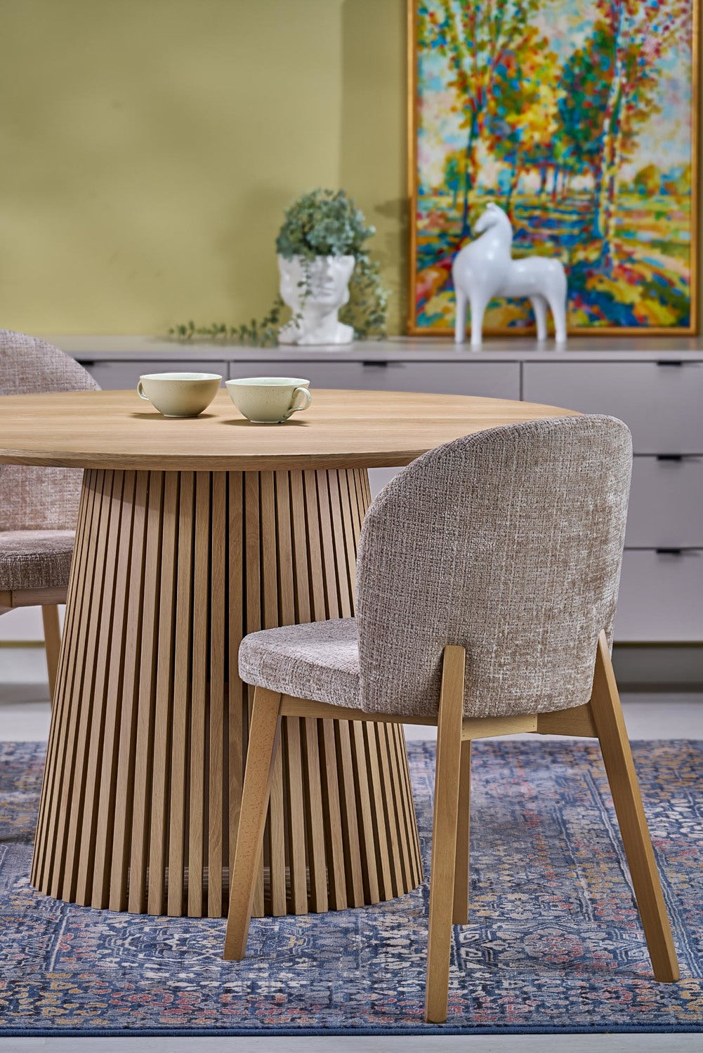 Galds Faroi 120/120/77 cm dabīgs - N1 Home