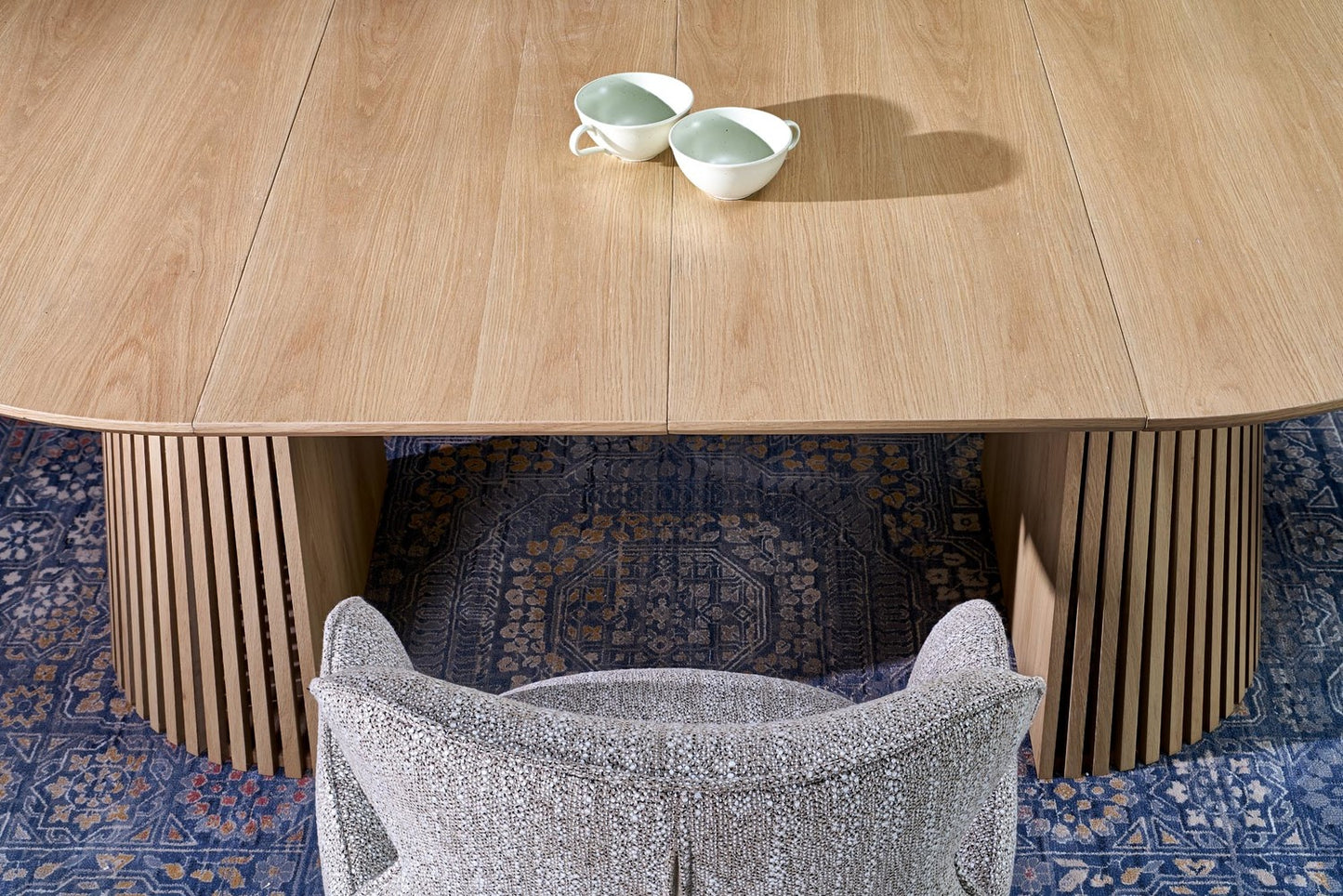 Galds Faroi 120/120/77 cm dabīgs - N1 Home