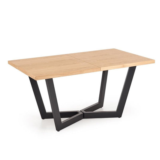 Galds Massi 2 160/90/77 cm ozols/melns - N1 Home