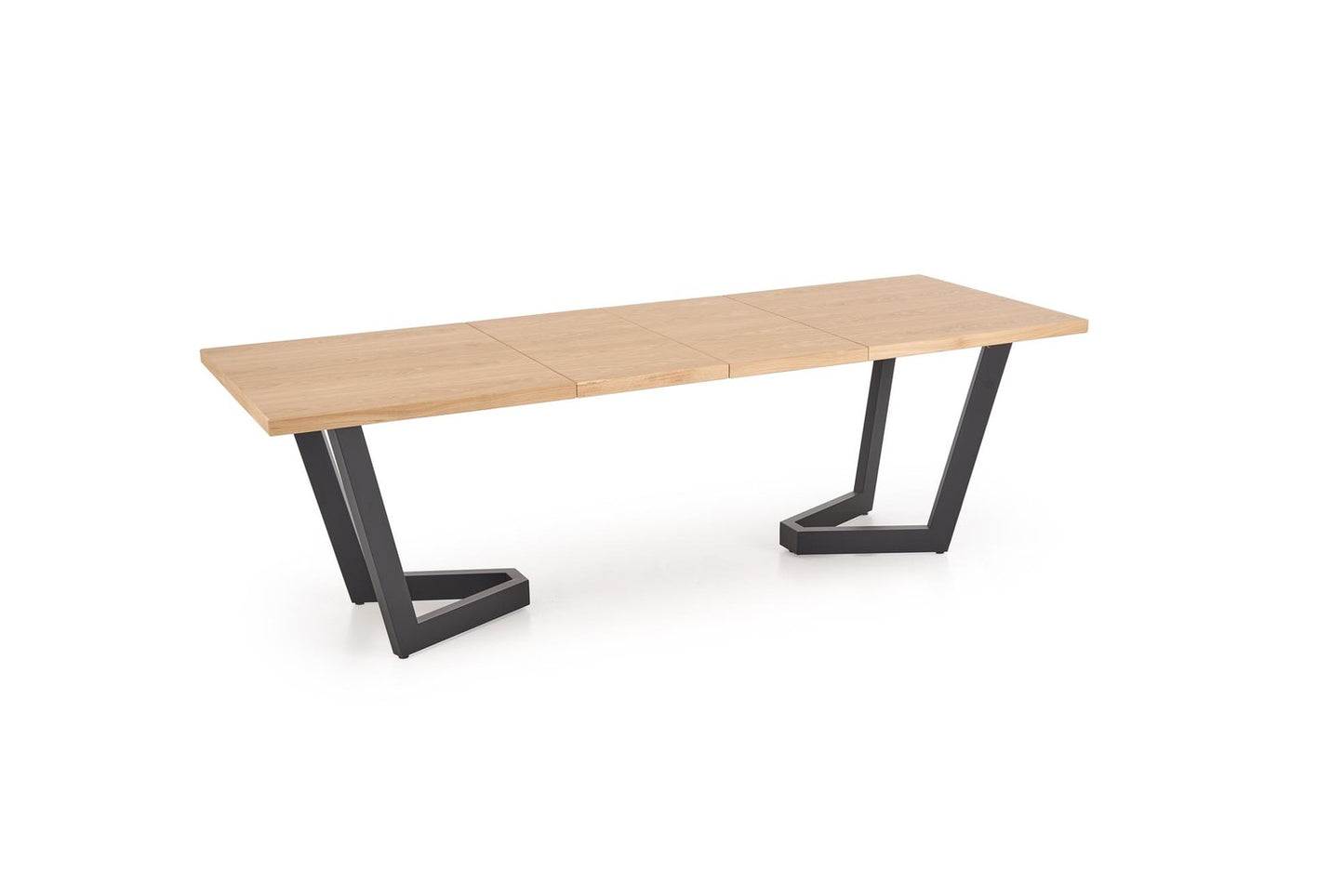 Galds Massi 2 160/90/77 cm ozols/melns - N1 Home