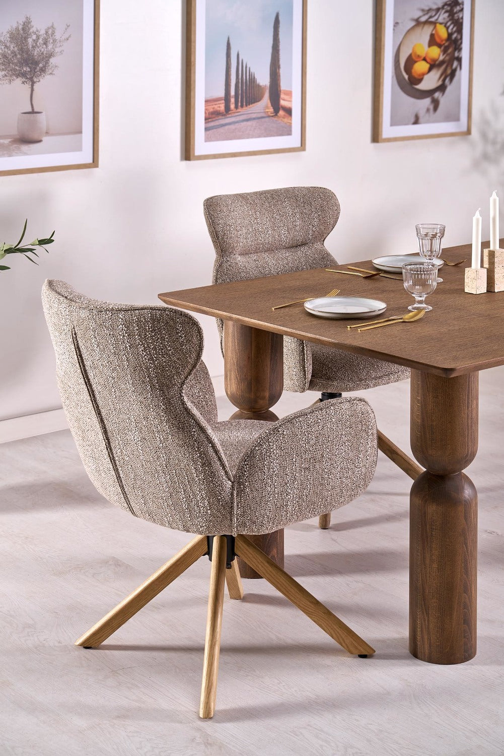 Galds Melta 200/101/76 cm gaišš valrieksts - N1 Home