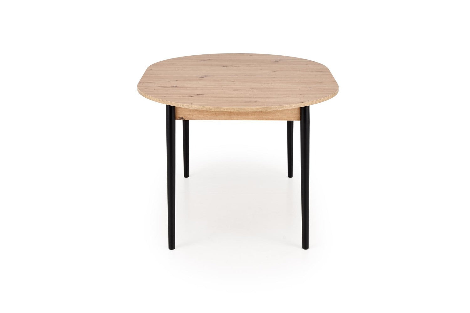 Galds Pivols 102/102/75 cm amatnieciskais ozols/melns - N1 Home