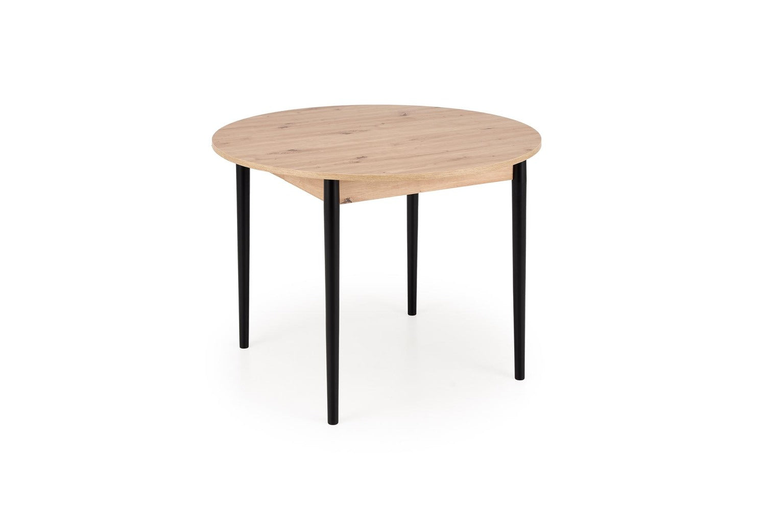 Galds Pivols 102/102/75 cm amatnieciskais ozols/melns - N1 Home